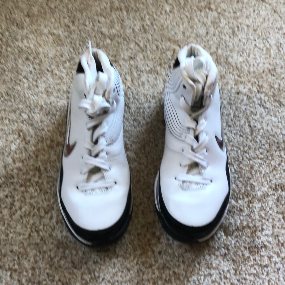 Nike high top basketball shoes.